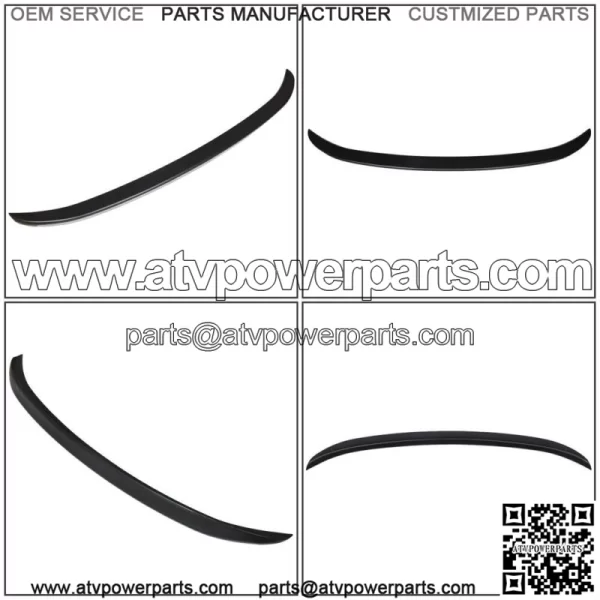For  2014-2019 Toyota Corolla Sedan Factory Style Matte Black Trunk Spoiler - Image 2