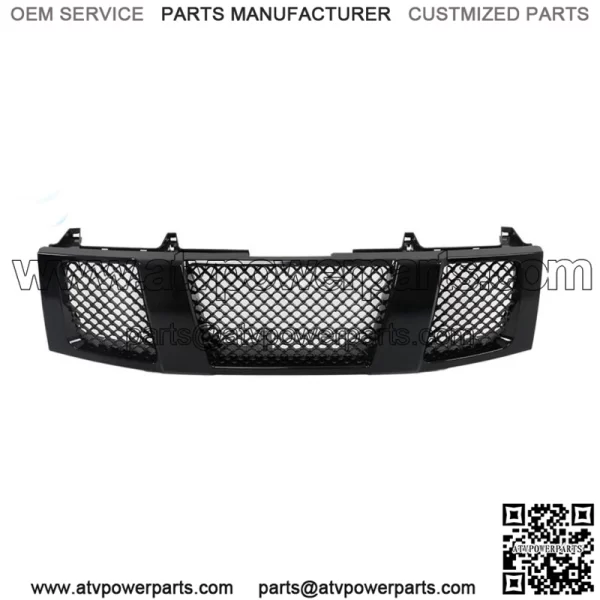 Fit For 2004-2007 Titan/Armada Front Hood Bumper Grill Grille Glossy Black