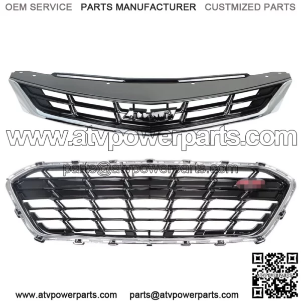 Fit For 2016-2019 Chevy Chevrolet Cruze Front Bumper Grille 84009674 Black