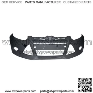 Primered Front Bumper Cover Fit For 2012 2013 2014 Ford Foc Sedan w/ Tow Hole