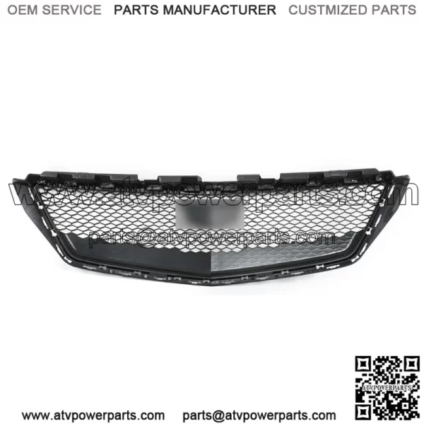 For 2018 2019 2020 Cadillac XTS Front Bumper Hood Grille Mesh Cover Gloss Black - Image 2