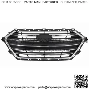 For 2017 2018 Hyundai Elantra Front Upper Bumper Grill Grille Chrome Factory