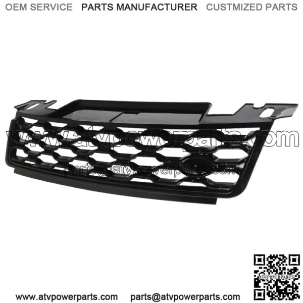 For 2018-2019 Range Rover Sport L494 Front Bumper Upper Grille Full Gloss Black