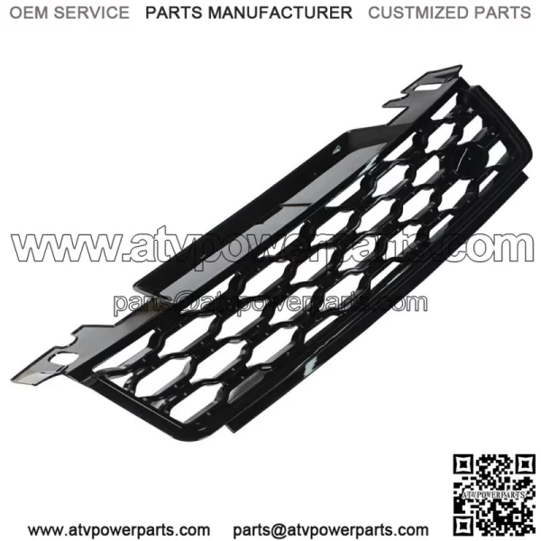 For 2018-2019 Range Rover Sport L494 Front Bumper Upper Grille Full Gloss Black - Image 2