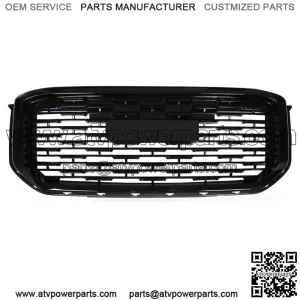 For GMC Yukon Denali SLE Sport 2015-2020 Front  Mesh Upper Grille Gloss Black