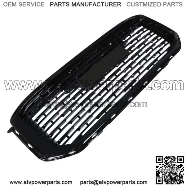 For GMC Yukon Denali SLE Sport 2015-2020 Front  Mesh Upper Grille Gloss Black - Image 3