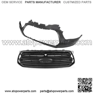 Front Bumper Upper Cover+Grille Black For 2015-2019 Ford Transit 150 250 350