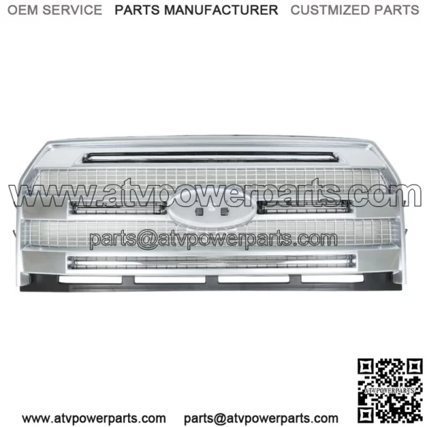 Front Bumper Grille For Ford F-150 2015-2017 Chrome W/O Parking Sensors