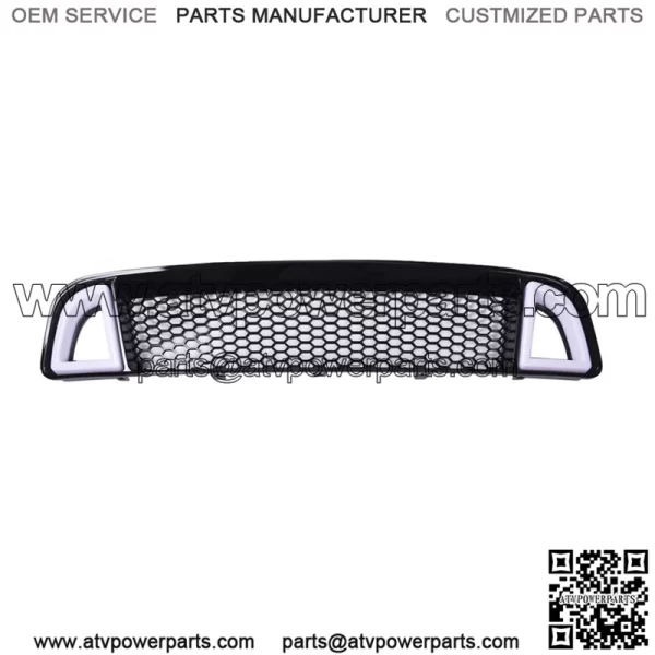 For 13-14 Ford Mtang Non-Shelby Front Bumper Upper LED Grille Black