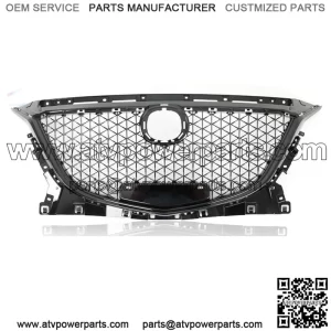 For 2014-2016 Mazda 3 Axela Front Bumper Upper Black Grille Honeycomb Grill ABS