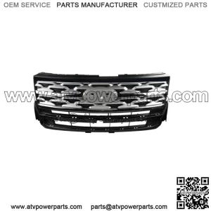 For 2018 2019 Ford Explorer Front Bumper Upper Grille Grill Factory Silver