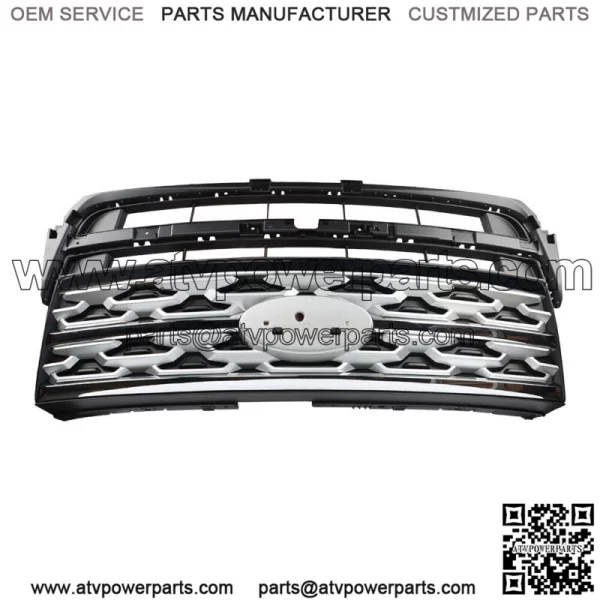 For 2018 2019 Ford Explorer Front Bumper Upper Grille Grill Factory Silver - Image 2
