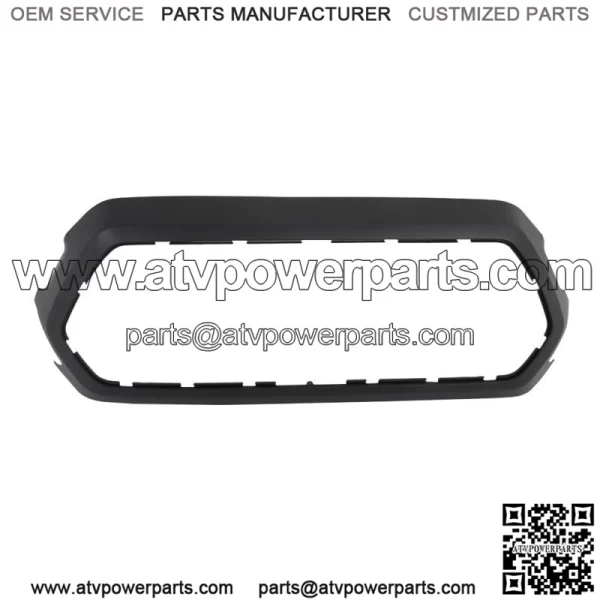 Front Upper Grille Outer Frame Surround Matte Black For 2016-2022 Toyota Tacoma - Image 2
