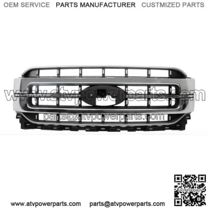 Front Bumper Upper Grille For 2021-2023 Ford F150 Chrome ML3Z-8200-FA