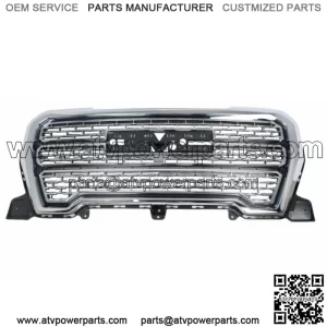 Front Upper bumper Grille Chrome Fit For 2019 2020-2021 GMC Sierra 1500 Denali