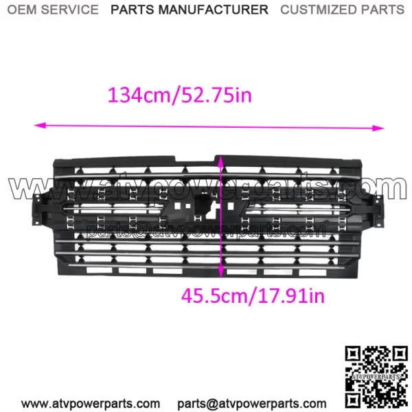 Front Bumper Upper Grille For 2019 2020 2021 Chevrolet  Silverado 1500 84493319 - Image 2