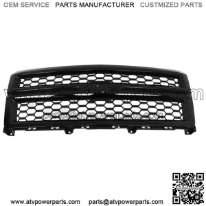 For 2014-2015 Chevrolet Silverado 1500 Front Bumper Upper Grille Gloss Black