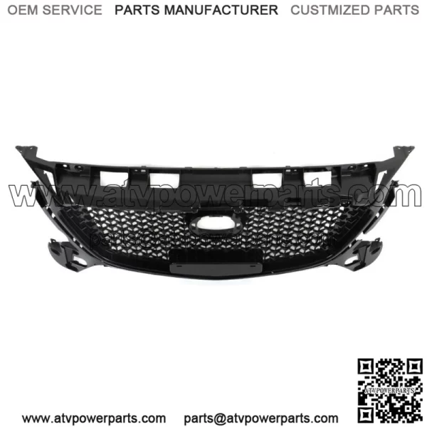 For 2017 2018 Mazda 3 Axela Front Bumper Upper Grille Honeycomb Grill Black - Image 3