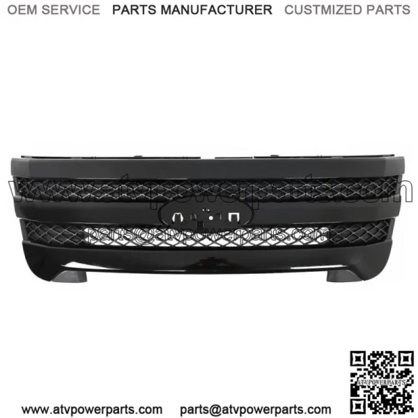 Front Upper Grille For 2011 2012-2015 Ford Explorer Upgraded Gloss Black Grill - Image 3
