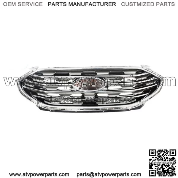 Front Upper Bumper Grille Chrome For 2019-2022 Ford Edge KT4B-8200-AK