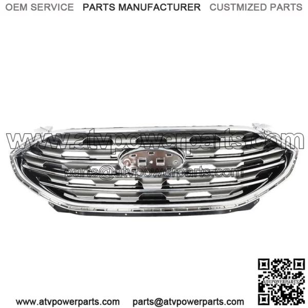 Front Upper Bumper Grille Chrome For 2019-2022 Ford Edge KT4B-8200-AK - Image 2