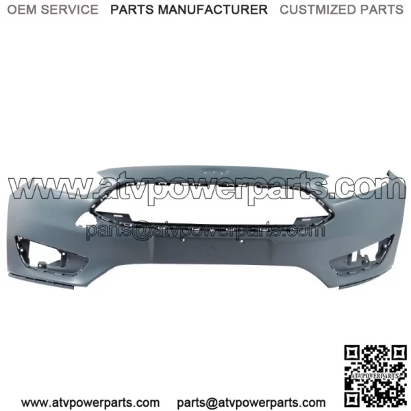 Primed Front Bumper Cover For 2015 2016 2017 2018 Ford Foc S / SE / SEL - Image 2