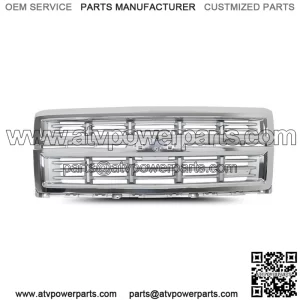 Front Bumper Upper Grille Chrome For 2014-2015 Chevrolet Silverado 1500