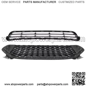 For 2013-2016 Ford Fion 2PCS Front Bumper Upper&Lower Grille Grill Kit