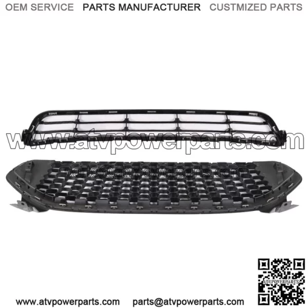 For 2013-2016 Ford Fion 2PCS Front Bumper Upper&Lower Grille Grill Kit