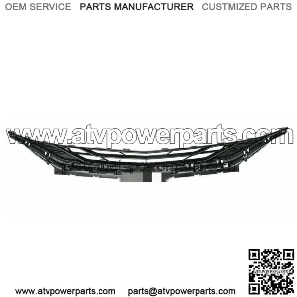 Gloss Black Front Bumper Upper Grille For 2019 2020 Chevy Malibu