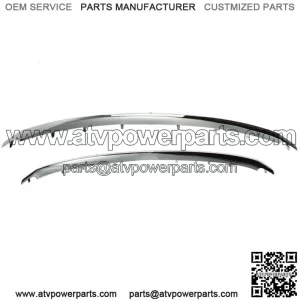 Front Lower & Upper Chrome Grille Trim Molding For 2011-2015 Ford Explorer