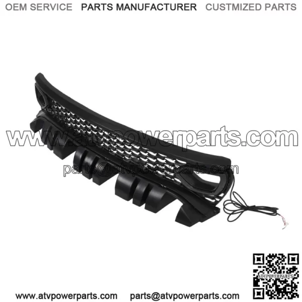 For 15-22 Charger SRT Scat Pack Style Front Upper Grille and 2??LED Lights - Image 3