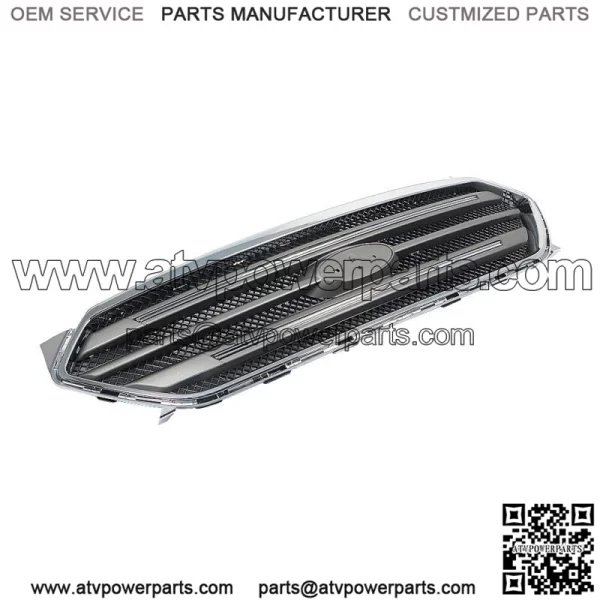 For 2013-2019 Ford Taur 4-Door Front Upper Grille Assembly Chrome Factory - Image 2