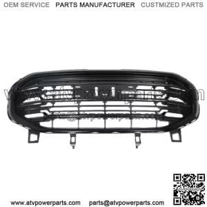 Fit For 2018 - 2021 Gmc Terrain Front Bumper Upper Grille Grill Glossy Black