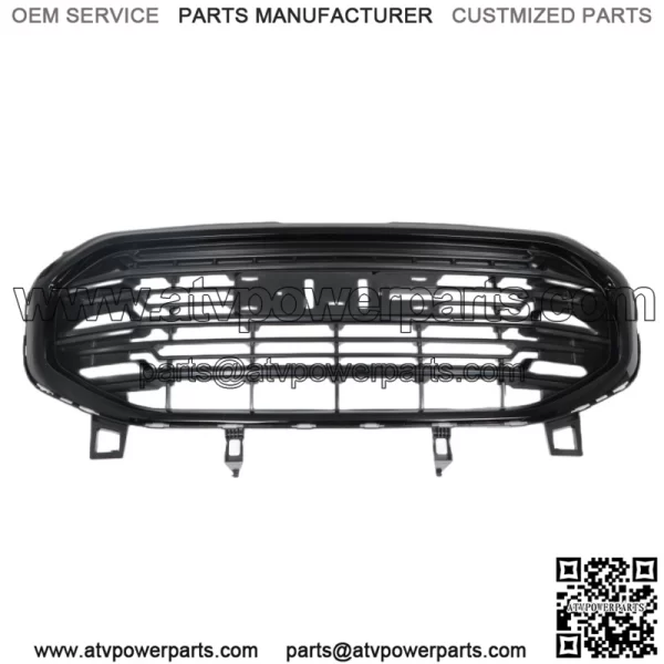 Fit For 2018 - 2021 Gmc Terrain Front Bumper Upper Grille Grill Glossy Black