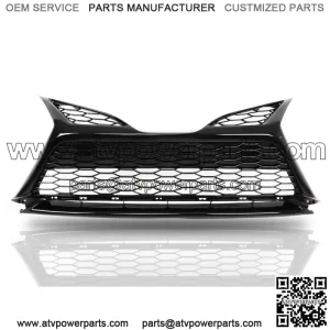 Fit For 21-22 Toyota Camry SE Front Lower Grille W/O Sensor Hole Gloss Black