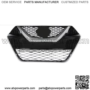 For 2016 2017 Nissan Maxima Front Upper Grille Chrome Black Kit 32887zv
