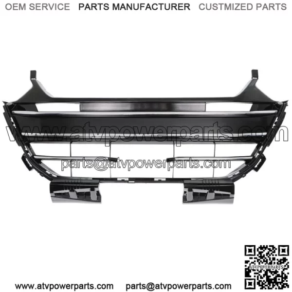 Fit For Honda Accord 2021 2022 2023 Front Bumper Lower Grille Black Chrome - Image 2