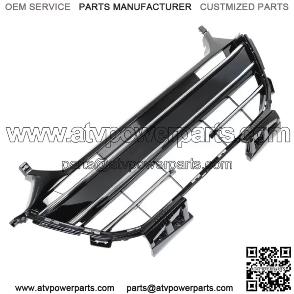 Fit For Honda Accord 2021 2022 2023 Front Bumper Lower Grille Black Chrome - Image 3