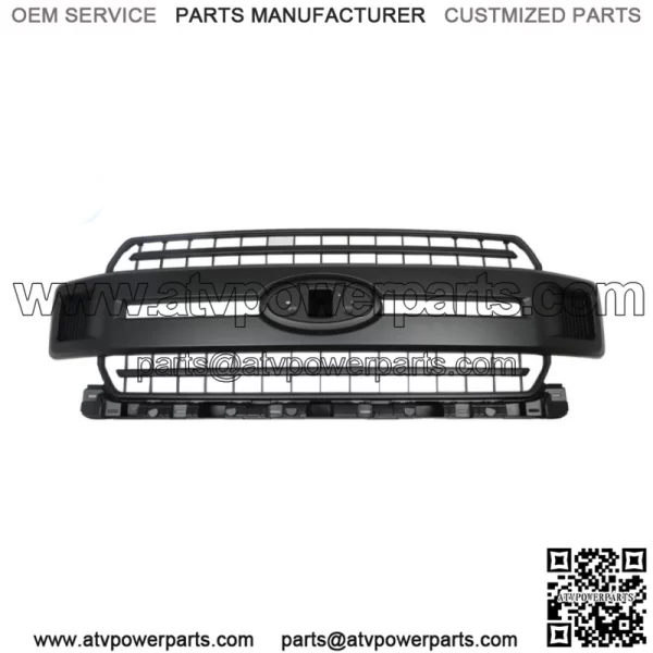 For 2018-2020 Ford F-150 XLT XL Front Upper Hood Grille Black JL3Z-8200-AB