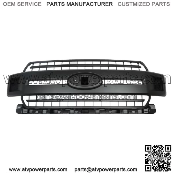 For 2018-2020 Ford F-150 XLT XL Front Upper Hood Grille Black JL3Z-8200-AB - Image 2