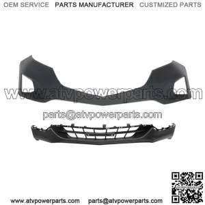 For 2018 2019 Chevrolet Equinox Front Bumper Cover Assembly Unpainted Plastic