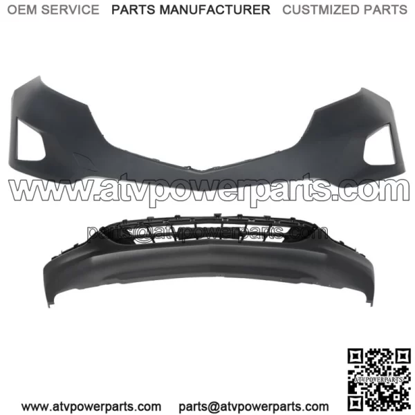 For 2018 2019 Chevrolet Equinox Front Bumper Cover Assembly Unpainted Plastic - Image 2