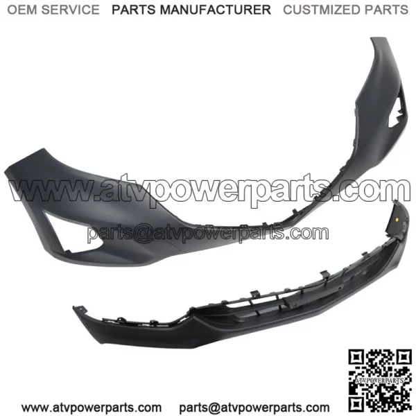 For 2018 2019 Chevrolet Equinox Front Bumper Cover Assembly Unpainted Plastic - Image 3