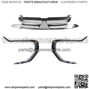For Mitsubishi Outlander 2016-2018 Upper Grille+Front Bumper Trim Molding L+R