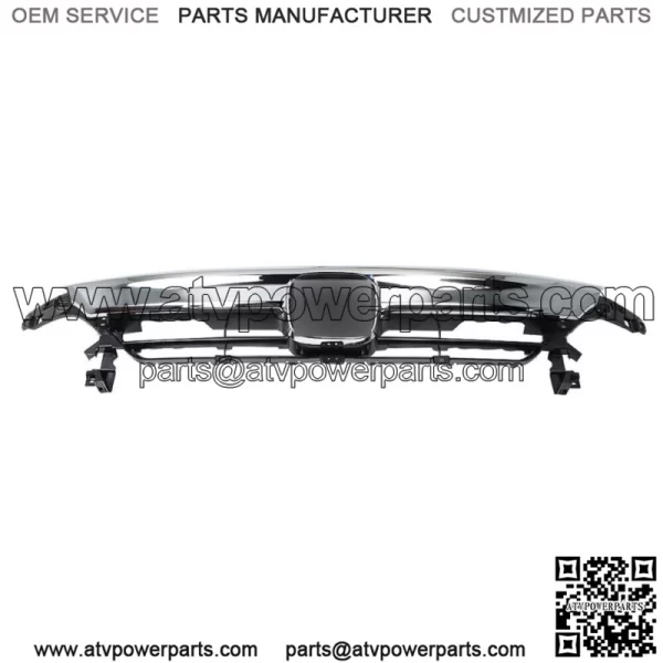 Fit For 2021 2022 Honda Accord Front Bumper Upper Grille Assembly Black 2PCS