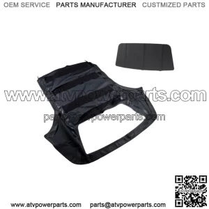 Convertible Soft Top For 1986-1993 3-Series E30 Black Twill & Plastic Window