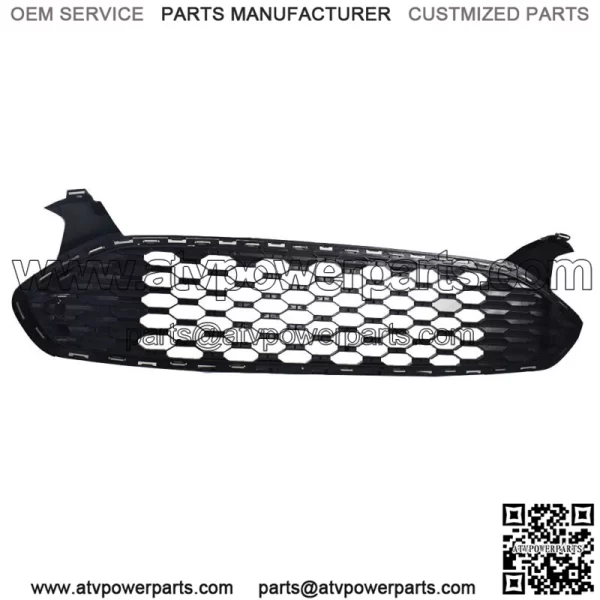 For 2013 2014 2015 2016 Ford Fion Gloss Black Honeycomb Front Grille - Image 3