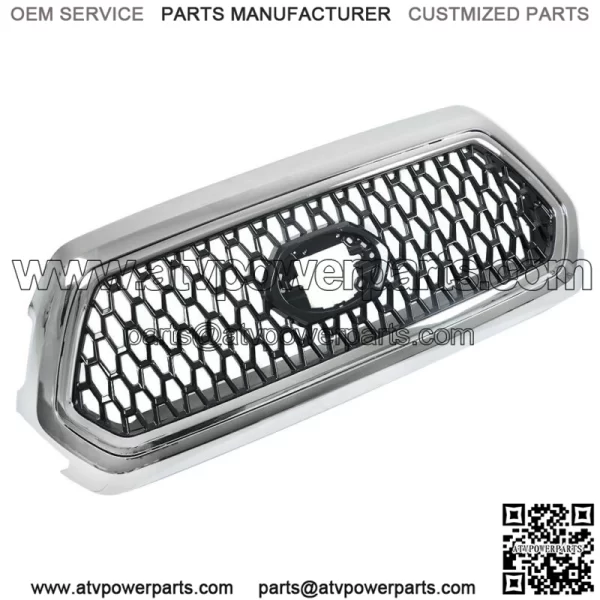 Front Upper Grille Chrome Assembly Fit For 2016 2017 2018-2021 Toyota Tacoma - Image 3