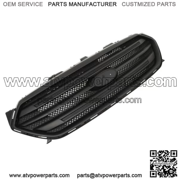 For 2013-2019 Ford Taur Front Upper Grille Full Matte Black Assembly - Image 2